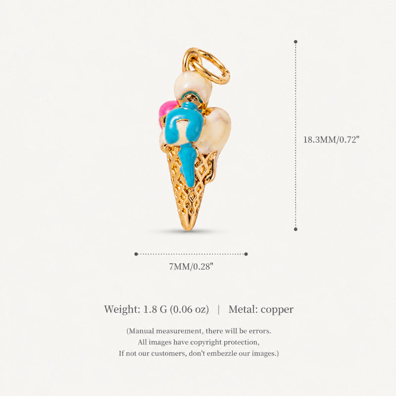 Wholesale Eco Friendly Copper Food Shaped Charms Stylish Fruit Vegetable Pendant For DIY Earrings Bag Charm Keychain Resale