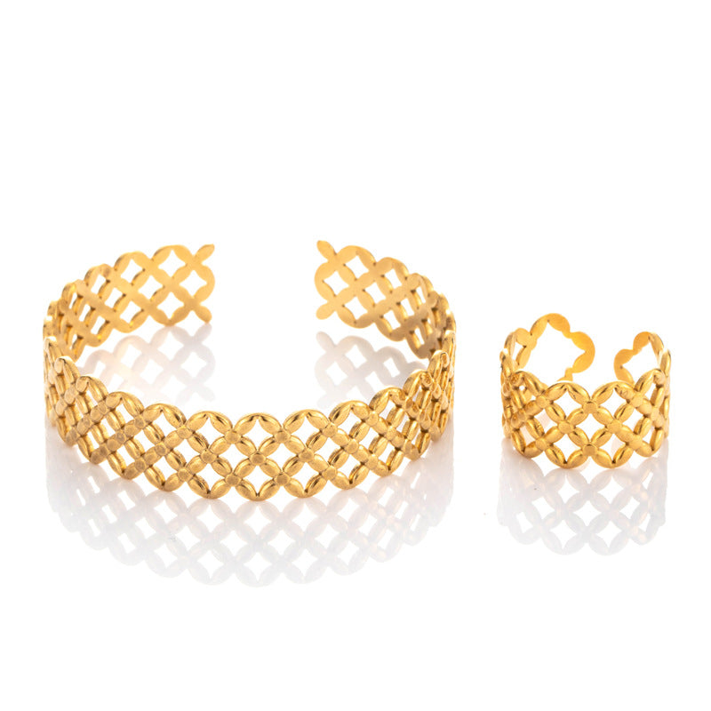 Wholesale Titanium steel bracelet adjustable  line open bracelet