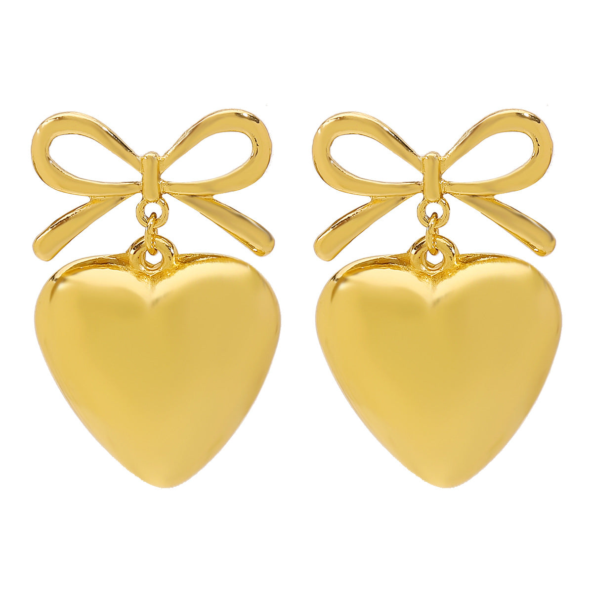 Wholesale  vintage bow earrings  ribbon bow love pearl necklace