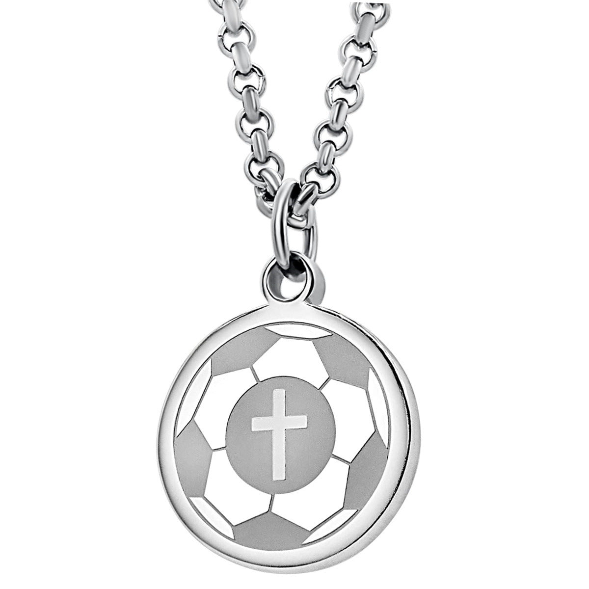 Wholesale Baseball Basketball Football Hockey Round Brand Pendant Necklace