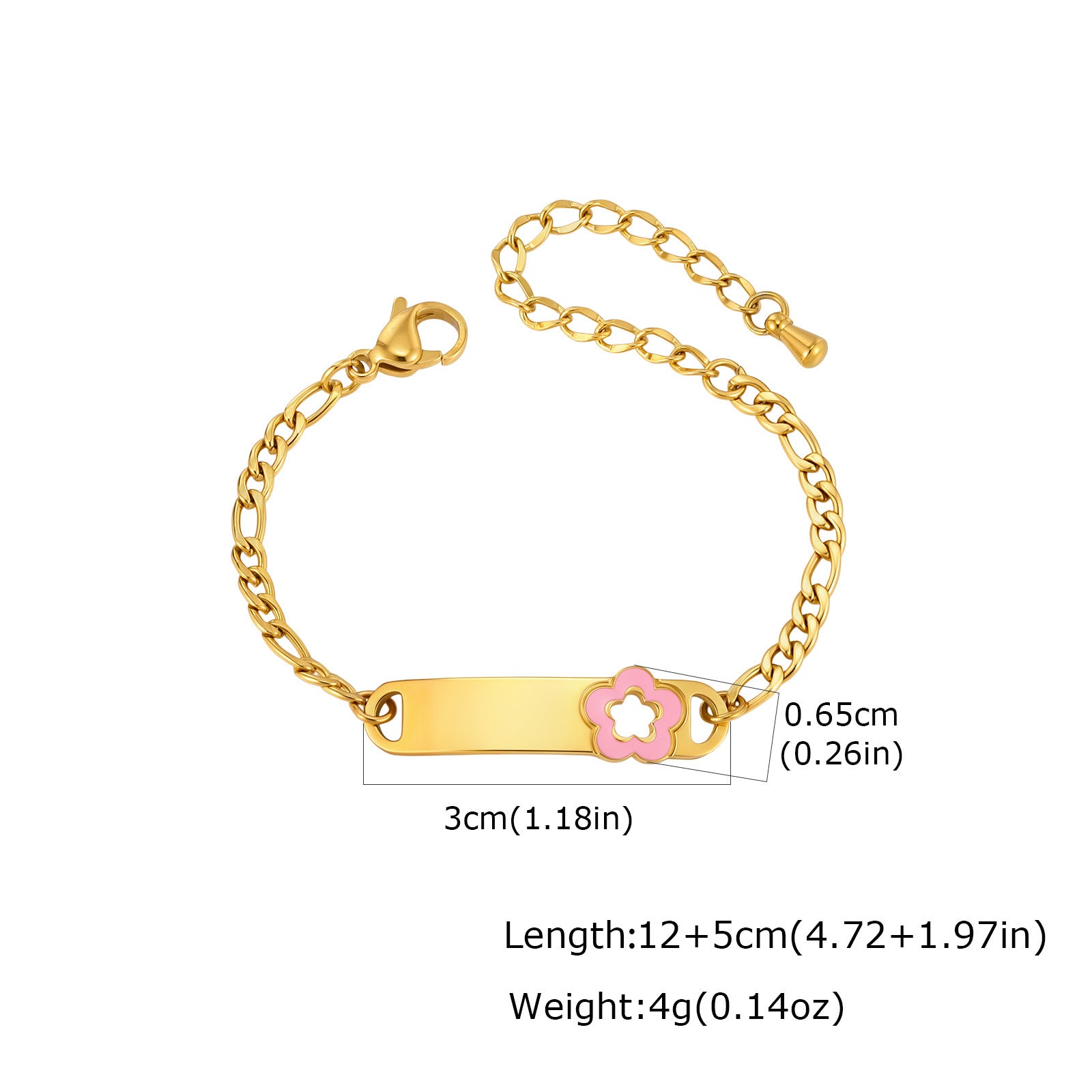 Wholesale Stainless Steel Gold Tone Resin Cute Bracelet For Women Kids Fashion Jewelry Accessory Everyday Casual Gift