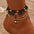 Wholesale Bohemian Style Small 5pcs/Set Bead Devil's Eye Beach Foot  Anklets