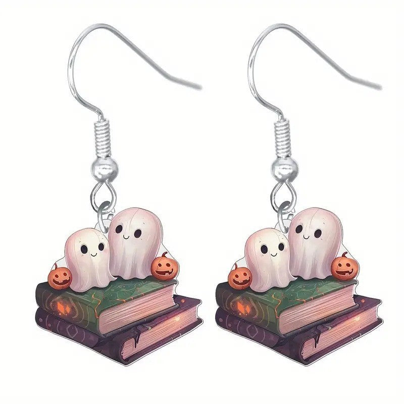 Wholesale  Acrylic Ghost Earrings
