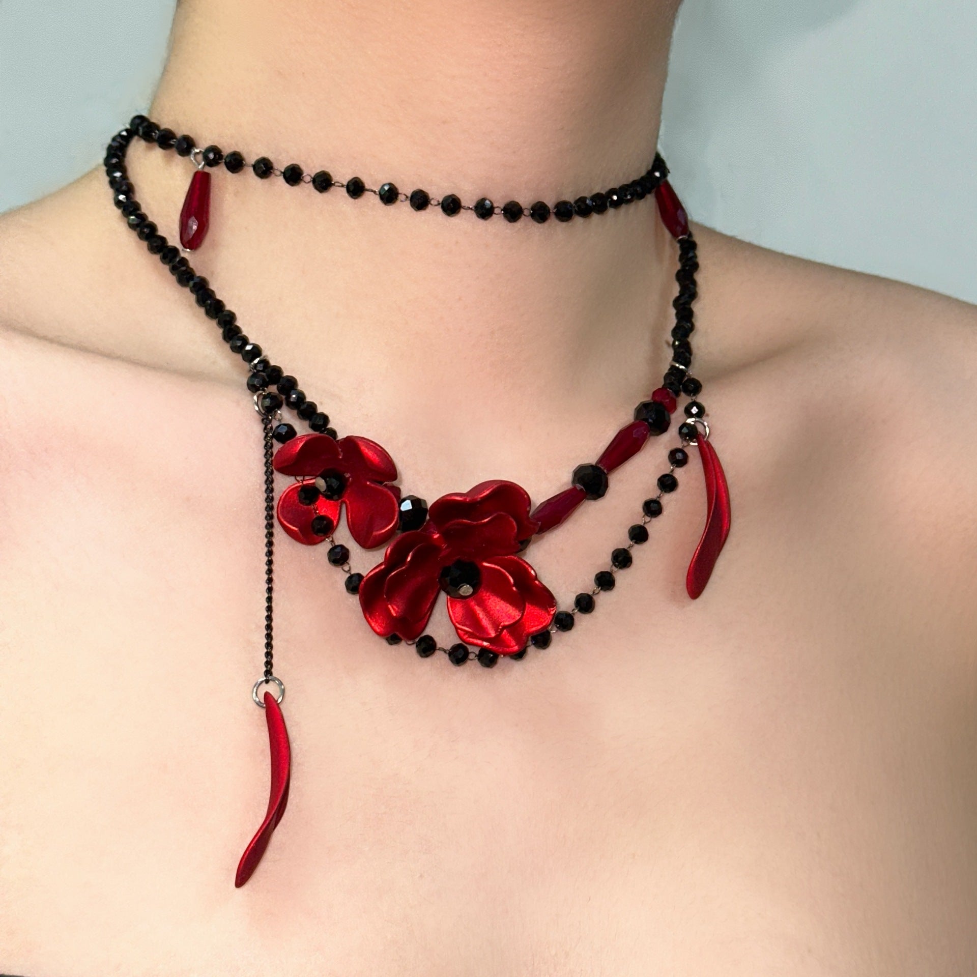 Wholesale  Rose Necklace  Elegant Ethnic Style Accessories