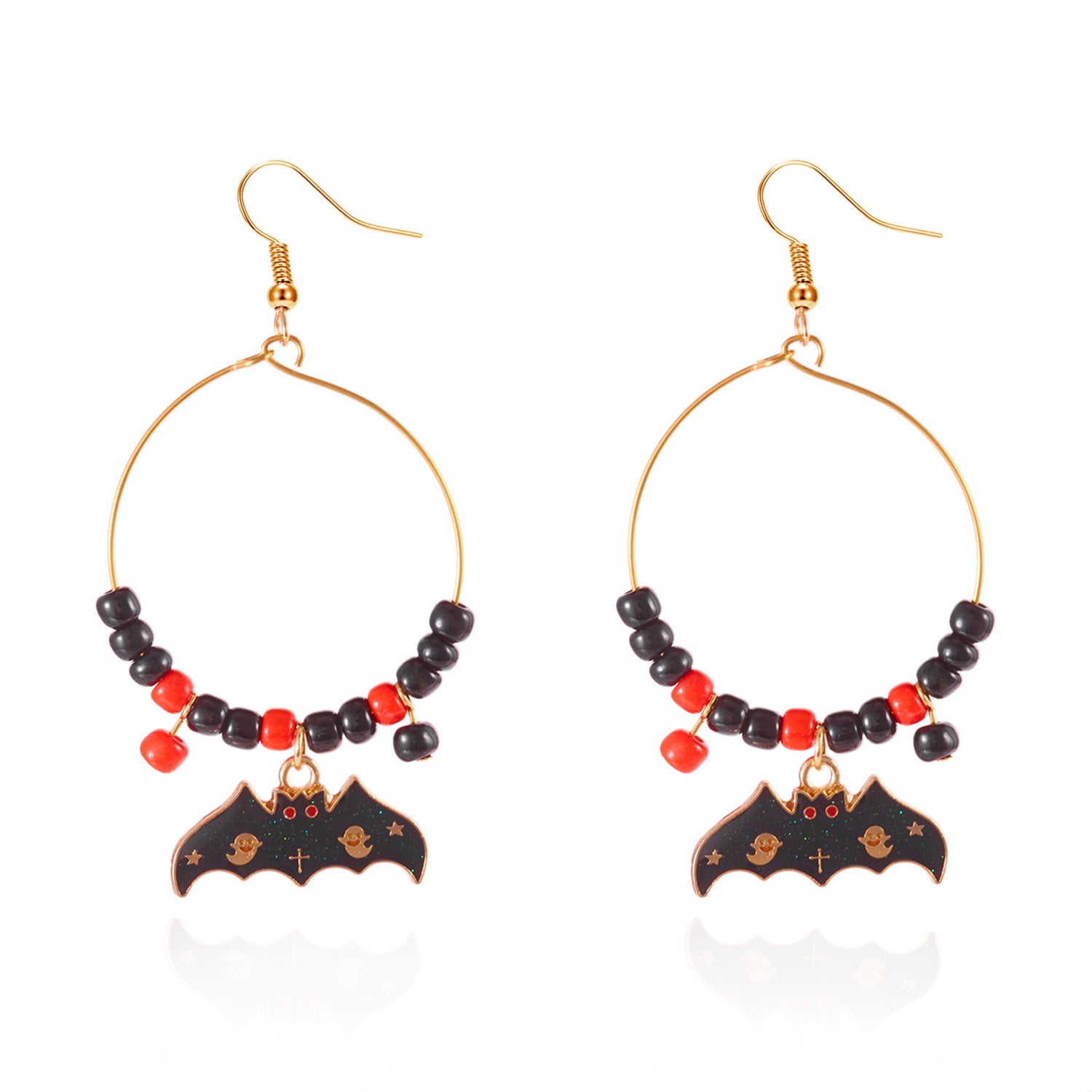 Wholesale Halloween hoop earrings pumpkin ghost earrings