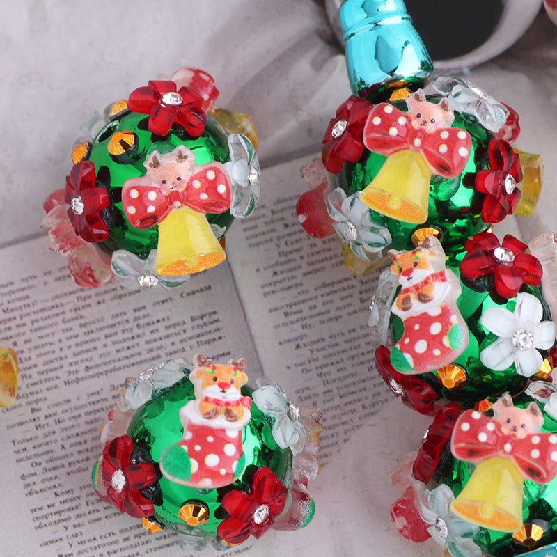 Wholesale 10pcs Christmas bell stockings   Focal Beads DIY Bead Accessories