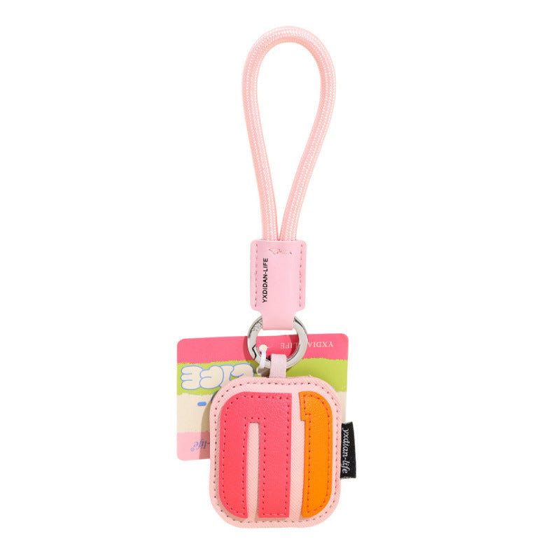 Wholesale Trendy 26 Letter PU Leather Keychain Pendant Graduation Gift Car Key Accessory