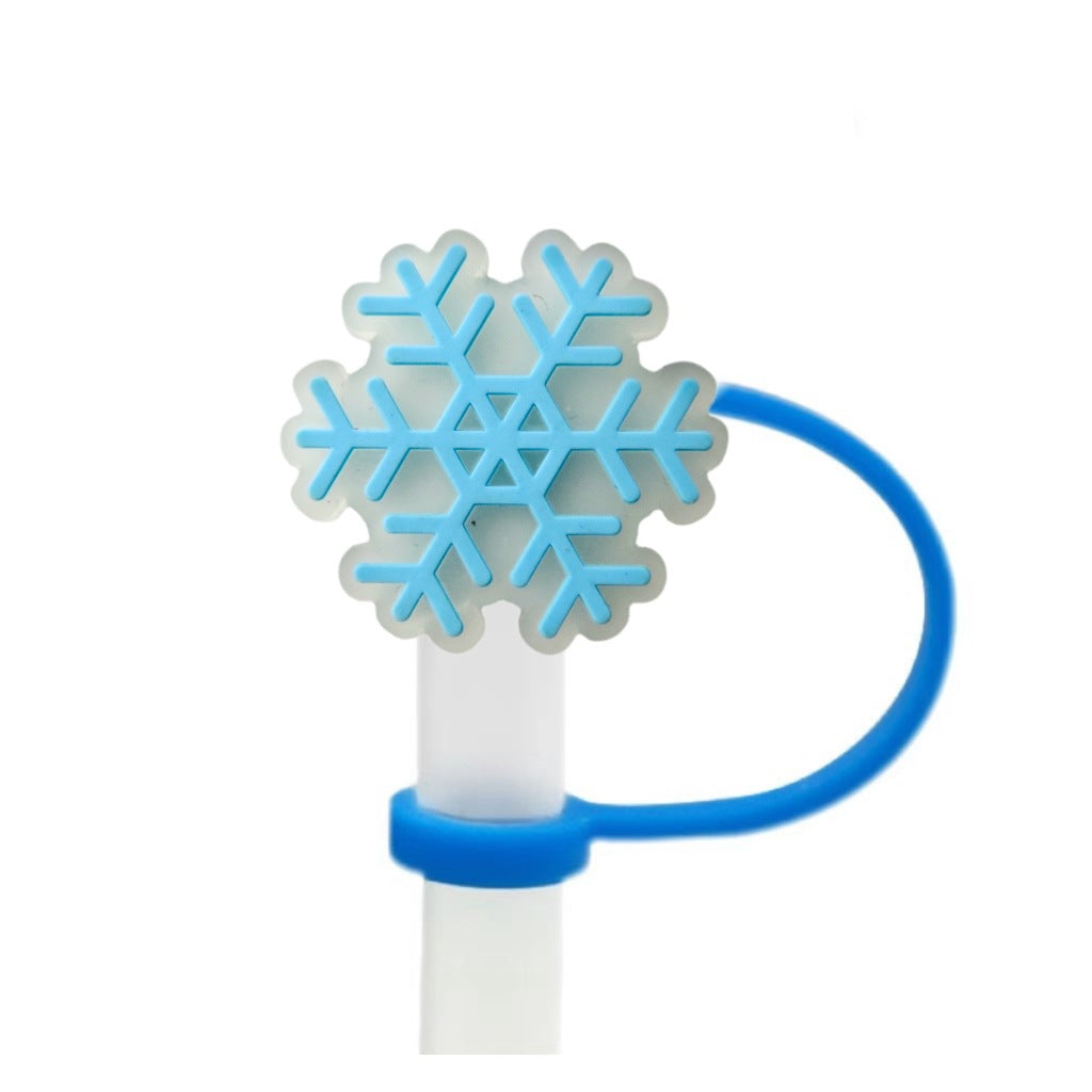 Wholesale 10pcs Christmas theme ideas 8/ 10mm Straw Cover Straw Tube Cap