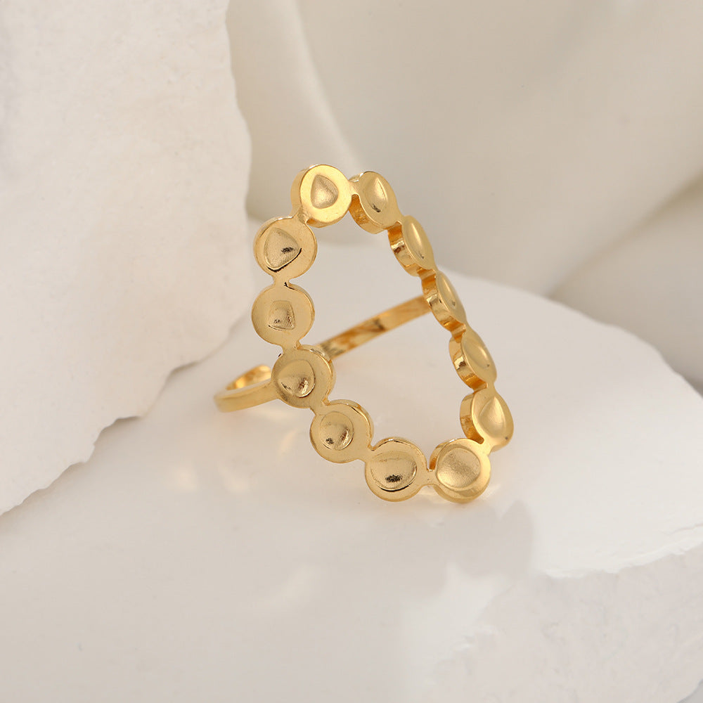 Wholesale Electroplated 18K Stainless Steel Loose Rings  ACC-RS-TaiMei007