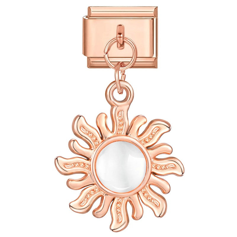 Wholesale Charms Italian modular cat' s eye stone pendant DIY bracelet accessories