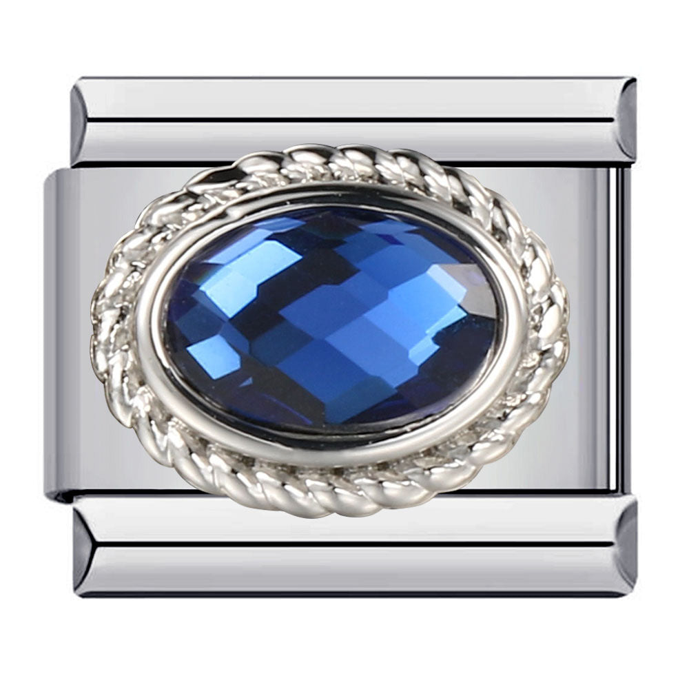 Wholesale Italian Modular 12 Birthstones Stainless Steel DIYBracelet