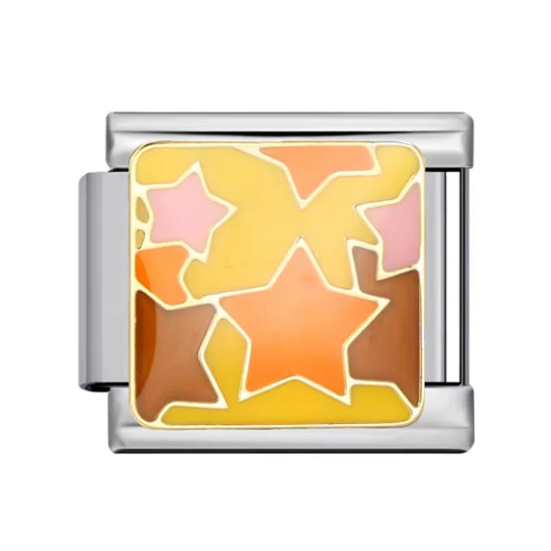 Wholesale Italian Charm Bracelet 9mm DIY Splicing Valentine's Day Series Stainless Steel Composable Bracelet