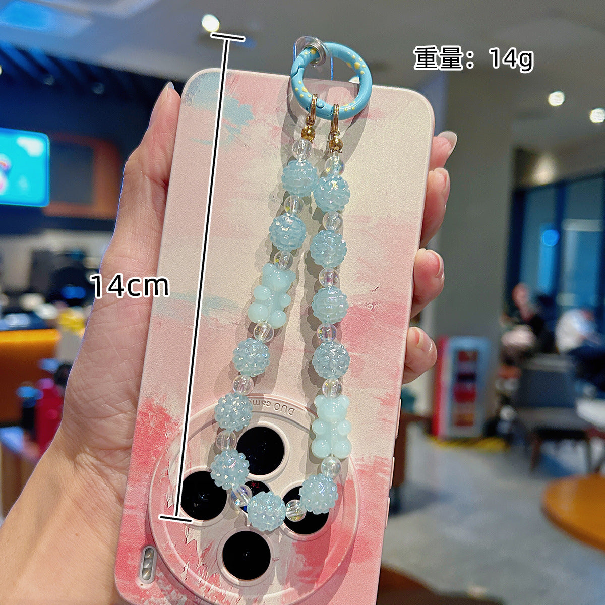 Wholesale  Luxury Beaded  Bow Phone Charm