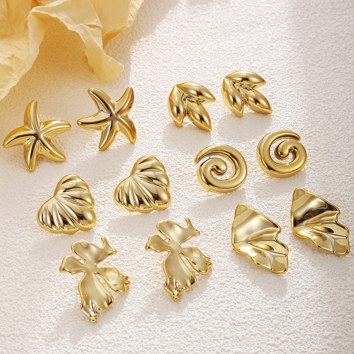 Wholesale Irregular Geometric Heart-Shaped Earring Set