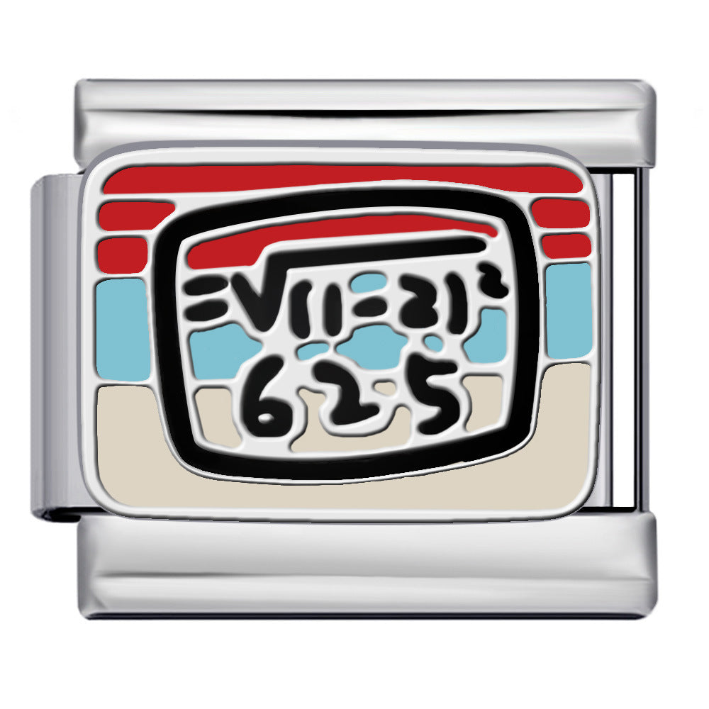 Wholesale  Italian Charm Bracelet 9mm DIY Welded Oil DripCreative Stainless Steel Composable Bracelet