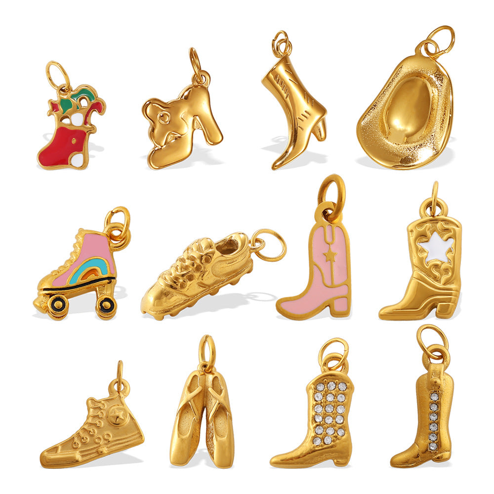 Wholesale Various Shoe Stainless Steel Pendants