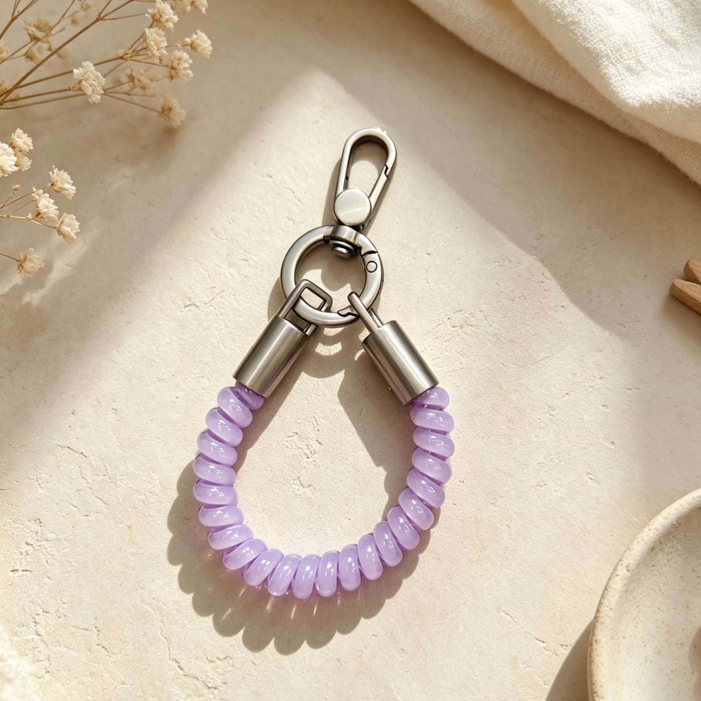 Wholesale Jelly Candy Spring Keychain Light Pink Plastic DIY Bag Charm For Craft Supply And Everyday Use