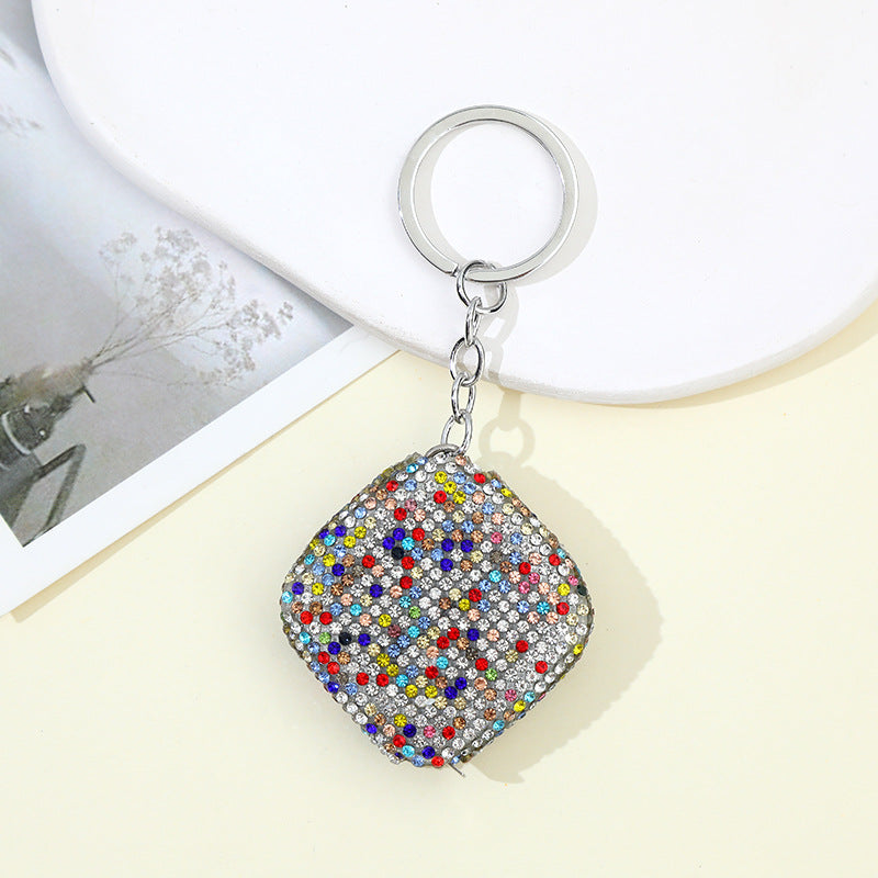 Wholesale Mini Portable 1 Meter Measuring Ruler Soft Ruler Telescopic Ruler Keychain Creative Keychain ACC-KC-ZhiYa017