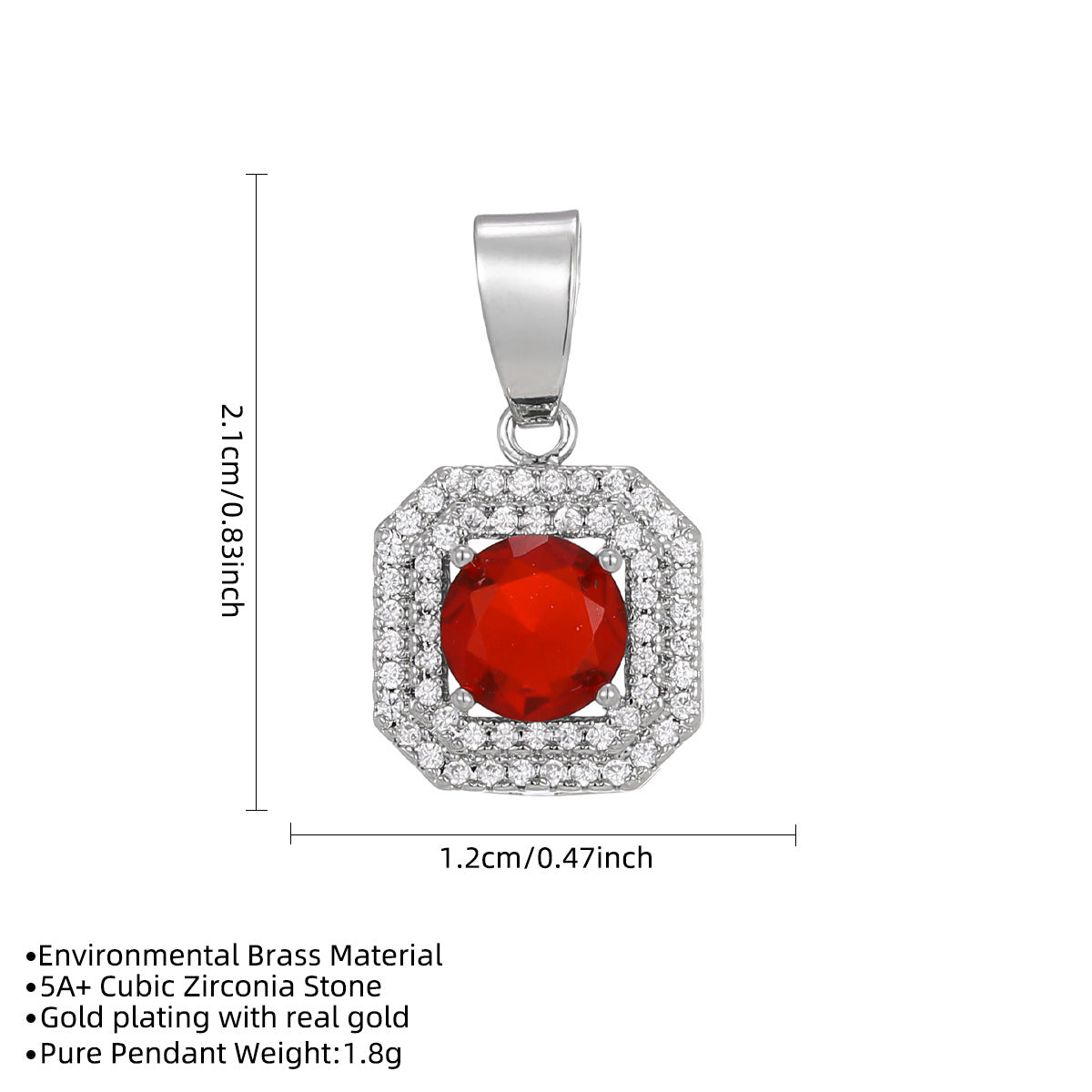 Wholesale Geometric Fashion Pendant Necklace Copper Electroplating Silver Chain