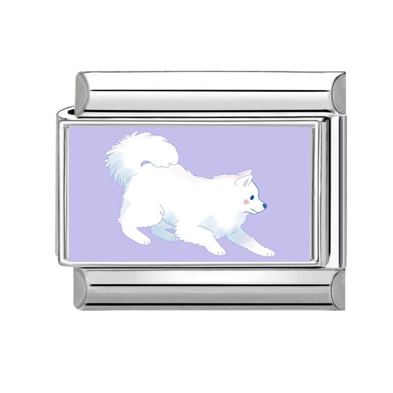 Wholesale 9mm Italian Charm Starter Bracelets DIY Cute Pet Series Stainless Steel Composable Bracelet