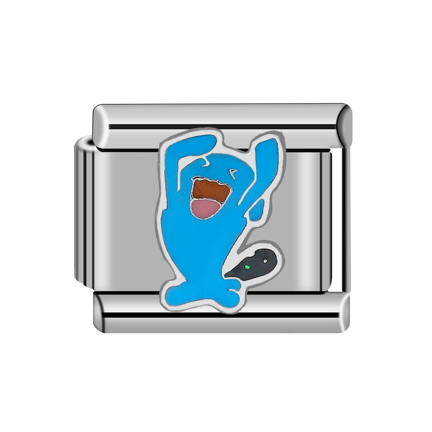 Wholesale 5pcs Italian Charm Bracelet Charm Module Stainless Steel Cute Bracelet 9mm DIY Pattern Free Stitching Detachable Composable Bracelet ACCVIP-BT-XY002