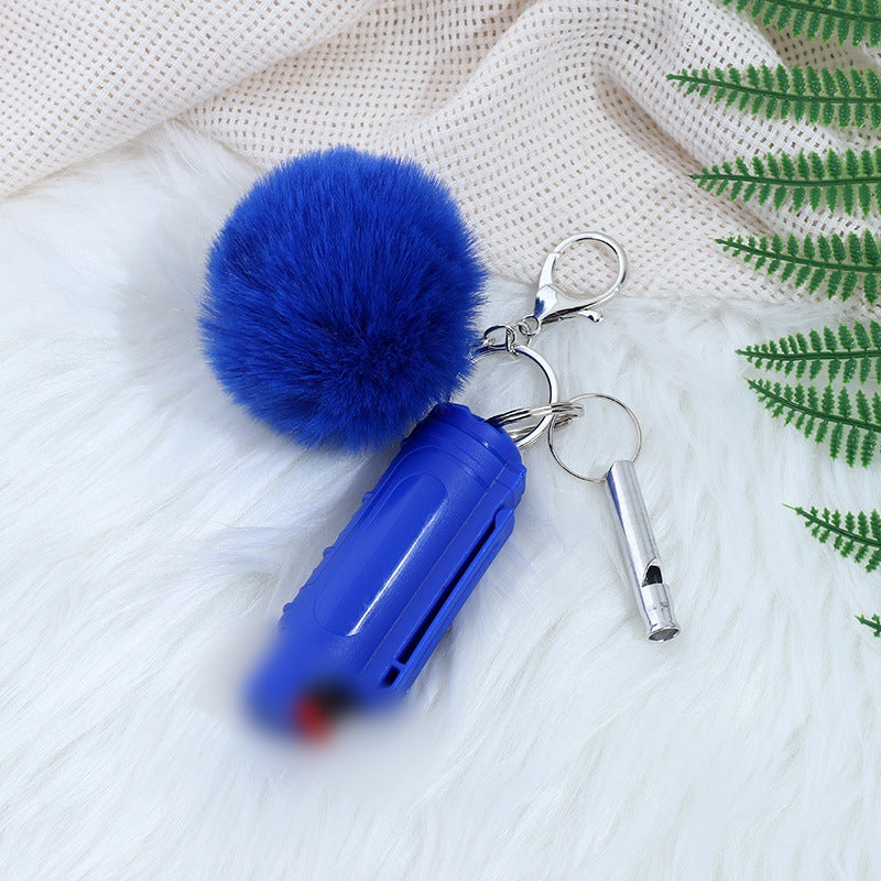 Wholesale Fur Ball Whistle Keychain Set Pom Pom ACC-KC-ZhiYa016