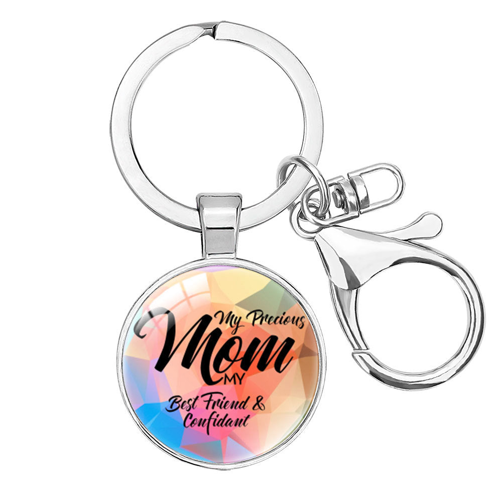 Wholesale  Crystal Alloy Keychain Pendant Mom Mother's Day Hanging Accessories