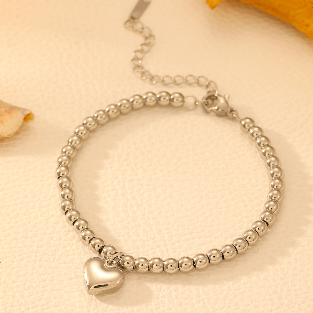 Wholesale Titanium Steel Bracelets Heart Bracelets