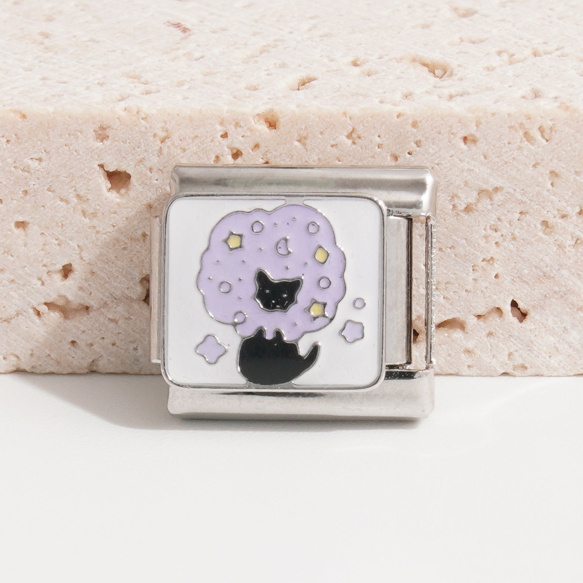 Wholesale 10pcs Italian Charm Bracelet 9mm DIY Splicing Cartoon Cute Stainless Steel Composable Bracelet