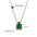 Wholesale  color square diamond Stainless steel necklace