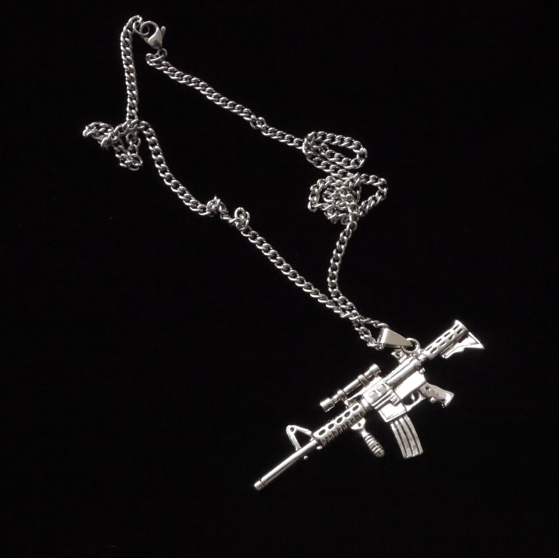 Wholesale Fun Funny Pistol Pendant Necklace