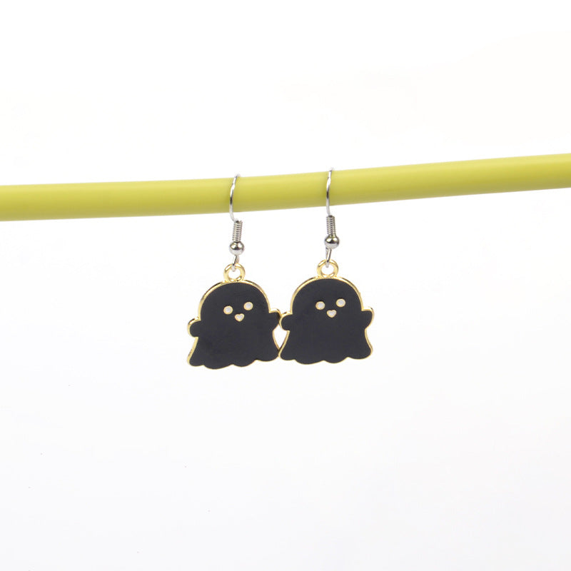 Wholesale Metal Ghost Earrings Sweet Cool Wind Style Fashion Accessory for Women