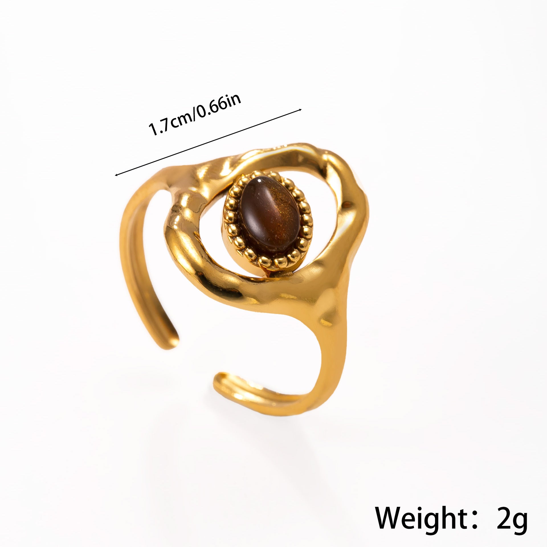 Wholesale Vintage Style Gold Plated Stainless Steel Ring Set - 11 Pieces Boutique Resale Jewelry
