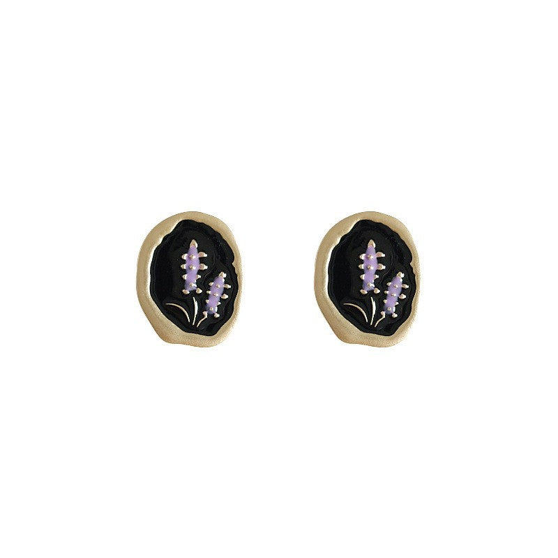 Wholesale  Black Oil Drop Earrings