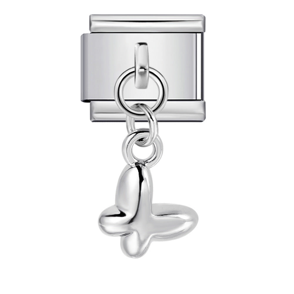 Wholesale Italian Charm Bracelet Single Hook Pendant Series Stainless Steel Composable Bracelet