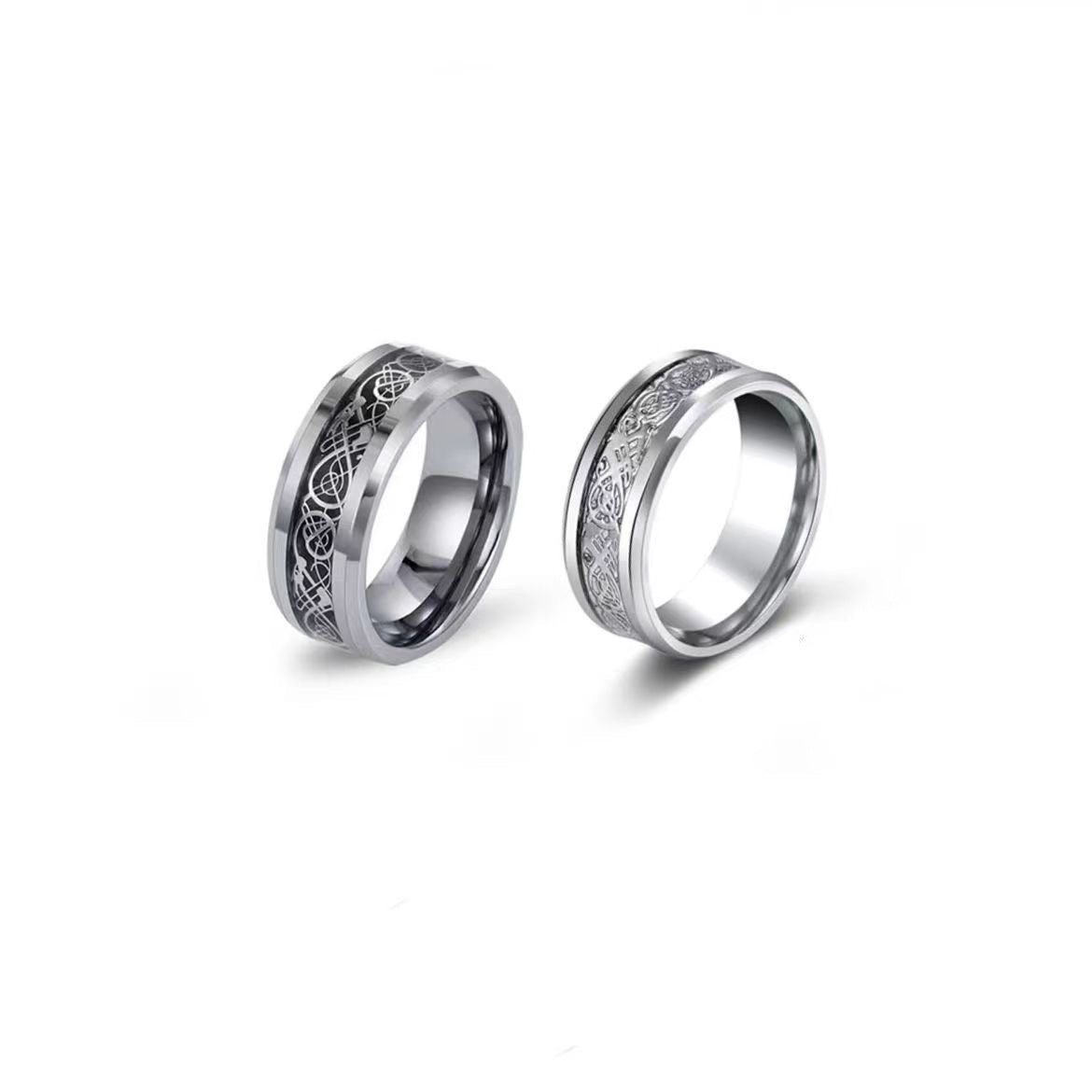 Wholesale Personalized Finger Ring Retro Titanium Steel Ring
