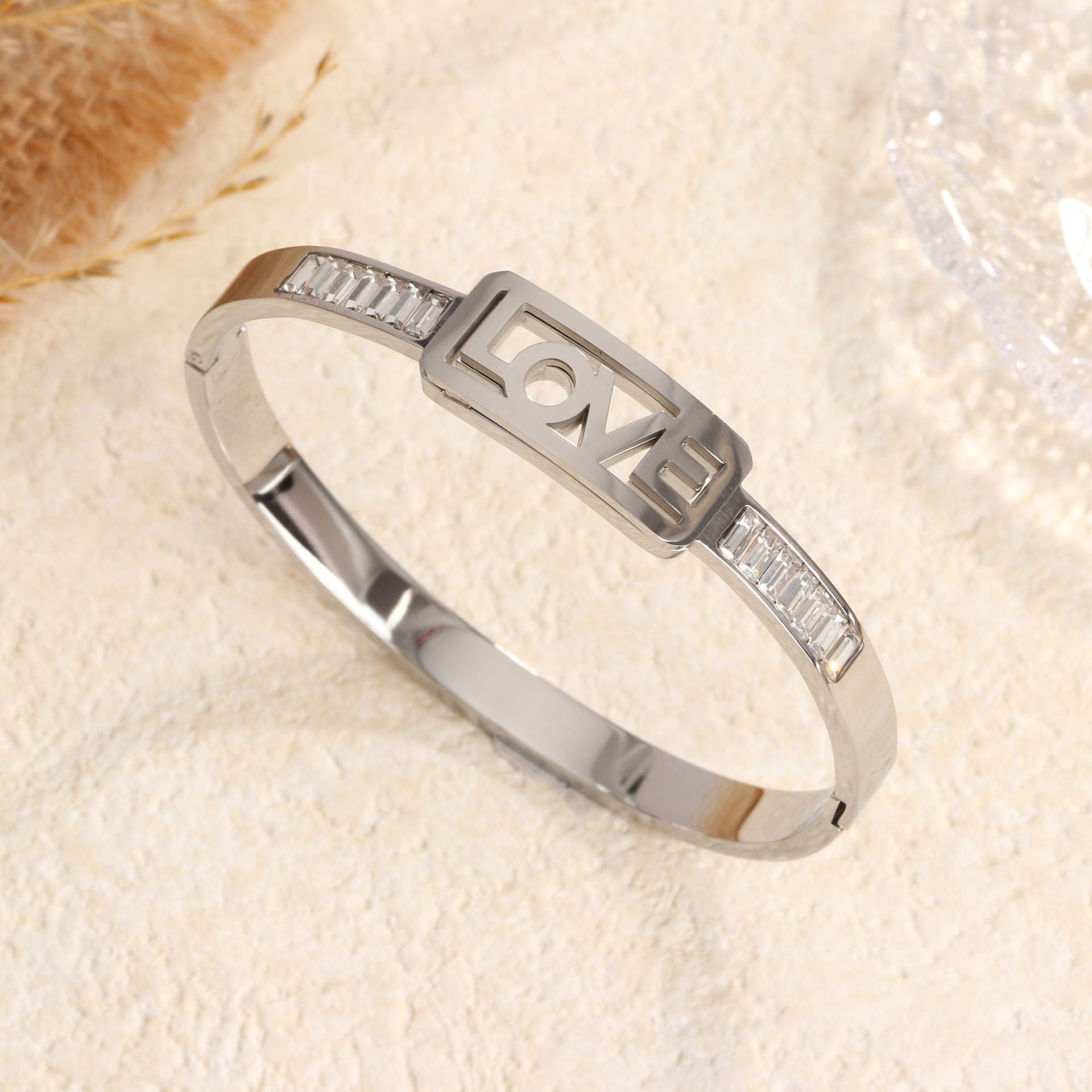 Wholesale Stainless Steel Bracelets for Women Niche Hollow Titanium Steel Jewelry for Men