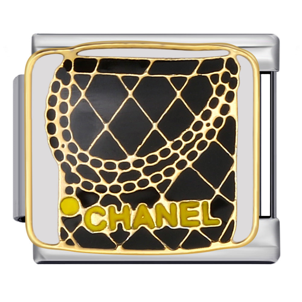 Wholesale Italian Charm Bracelet 9mm DIY Splicing Removable Exquisite Bag Stainless Steel Composable Bracelet