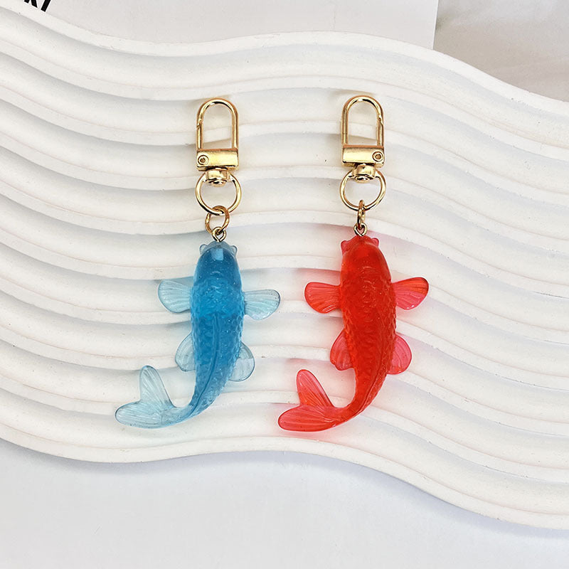 Wholesale Small Goldfish Resin Creative Keychains
