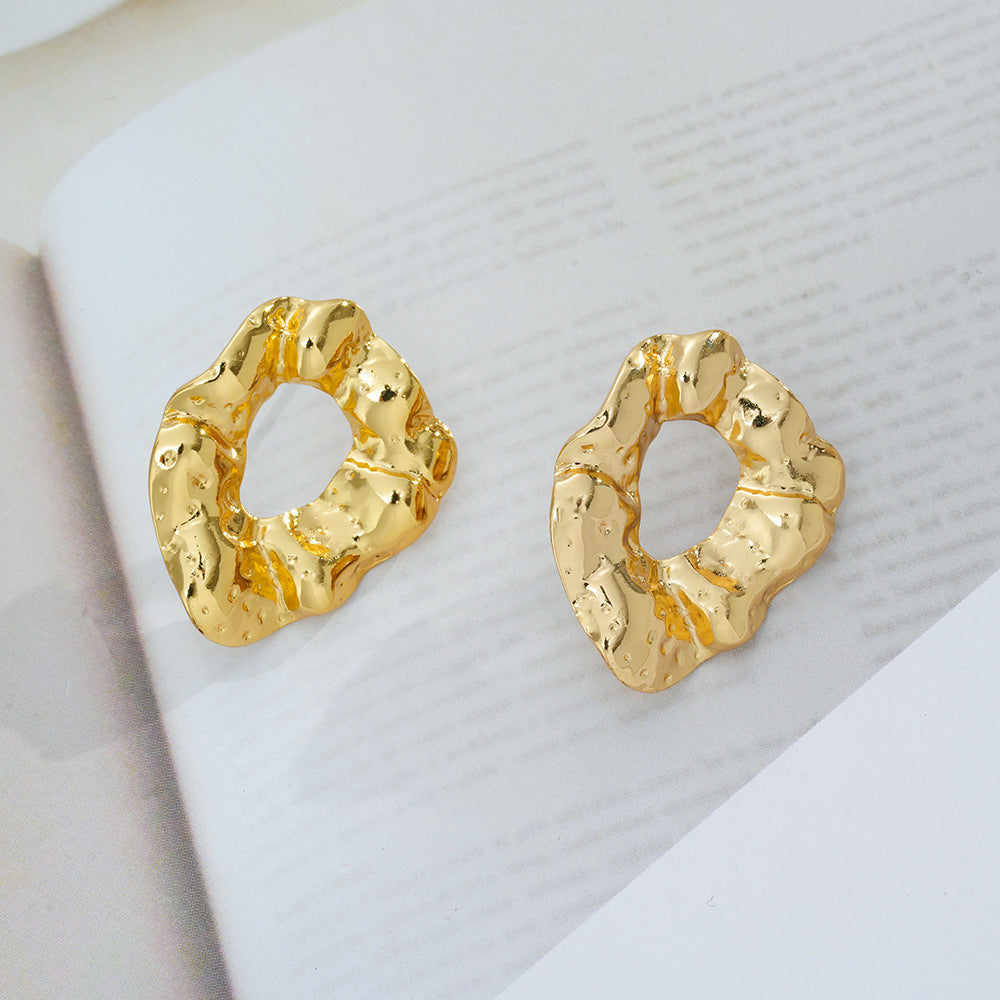 Wholesale Chic Flower and Butterfly Design Titanium Steel Earrings Fashion Jewelry Accessory for Party Wear