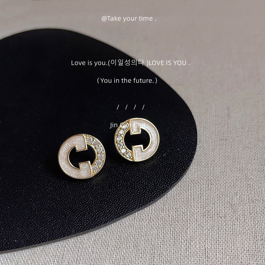 Wholesale Electroplating 14K Simple Geometric Earrings