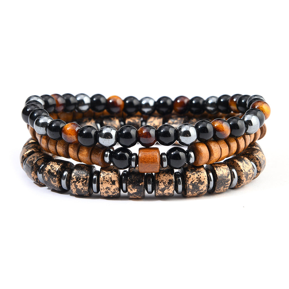 Wholesale 3PCS Glass bead bracelet set