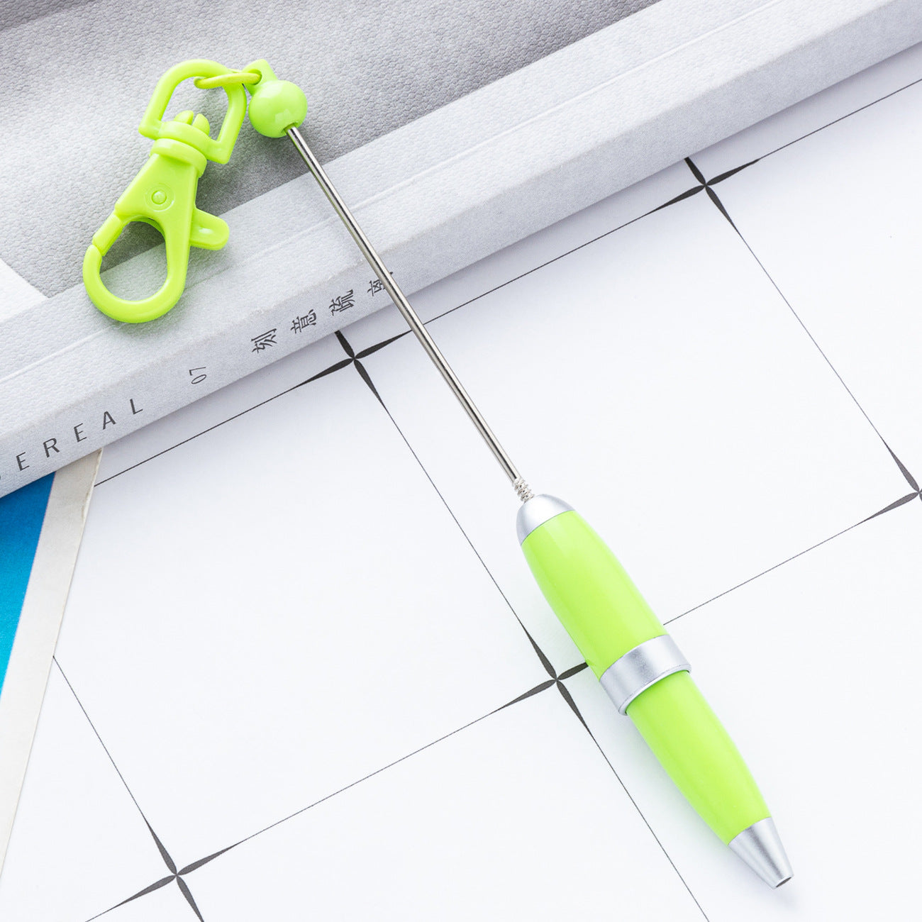 Wholesale Beaded Pen Printable Logo Short Portable  Pen