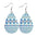 Wholesale Western Style Ethnic Totem Pattern Striped Leather Drop Shape  Earrings
