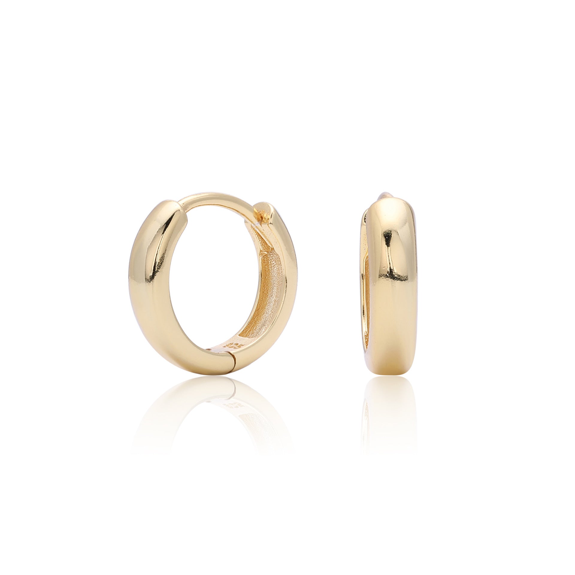 Wholesale  S925 Sterling Silve Light Luxury  Popular Simple Hollow Tube Earrings