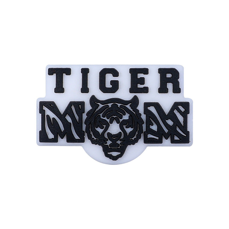 Wholesale 20pcs Cat MOM Silicone Focal Beads DIY Beaded Pen Accessories Mother's Day ACC-BDS-HeXing024