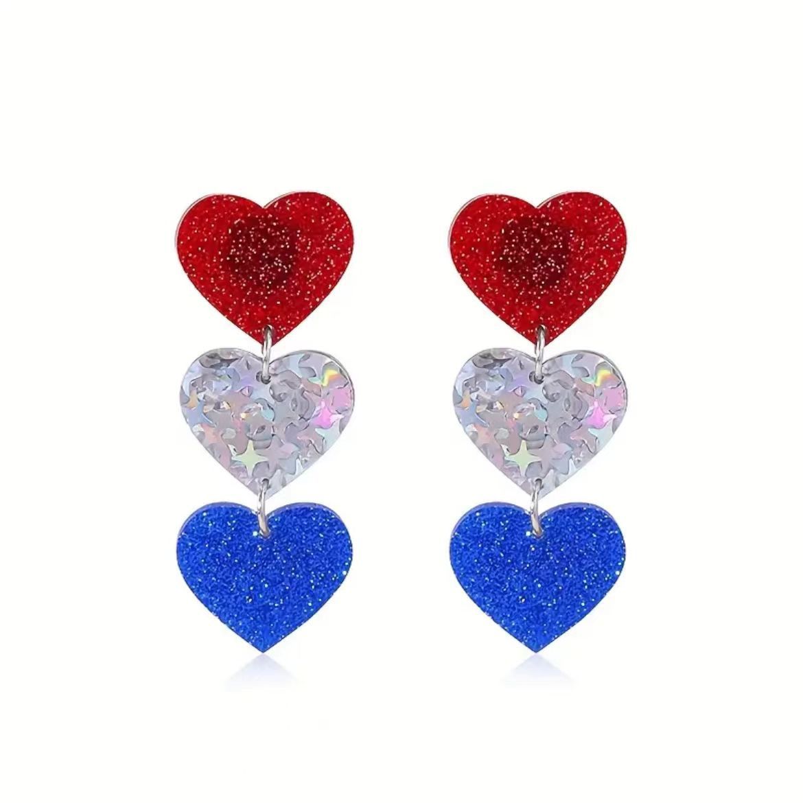 Wholesale American National Day jewelry American Independence Day series earrings