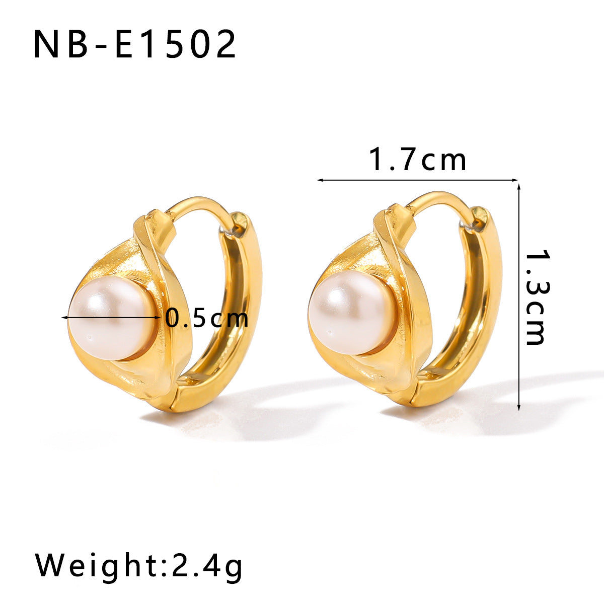 Wholesale  Stainless Steel Earrings 18K Gold Earrings Set