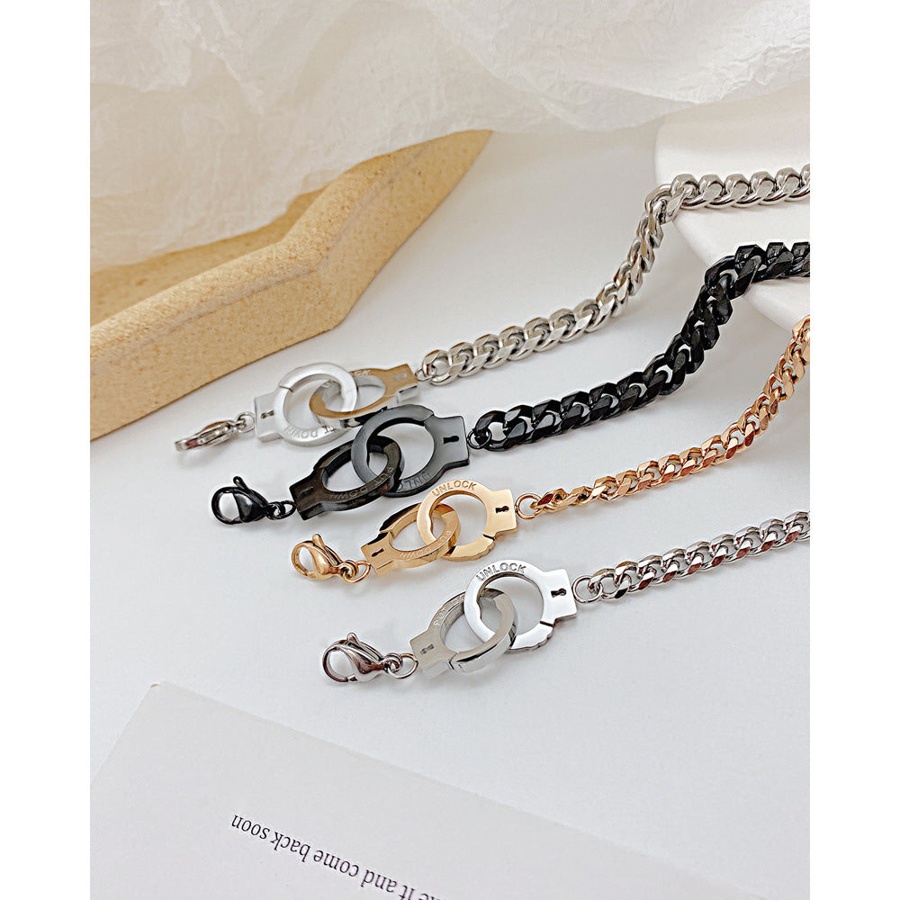 Wholesale  titanium steel handcuffs bracelet