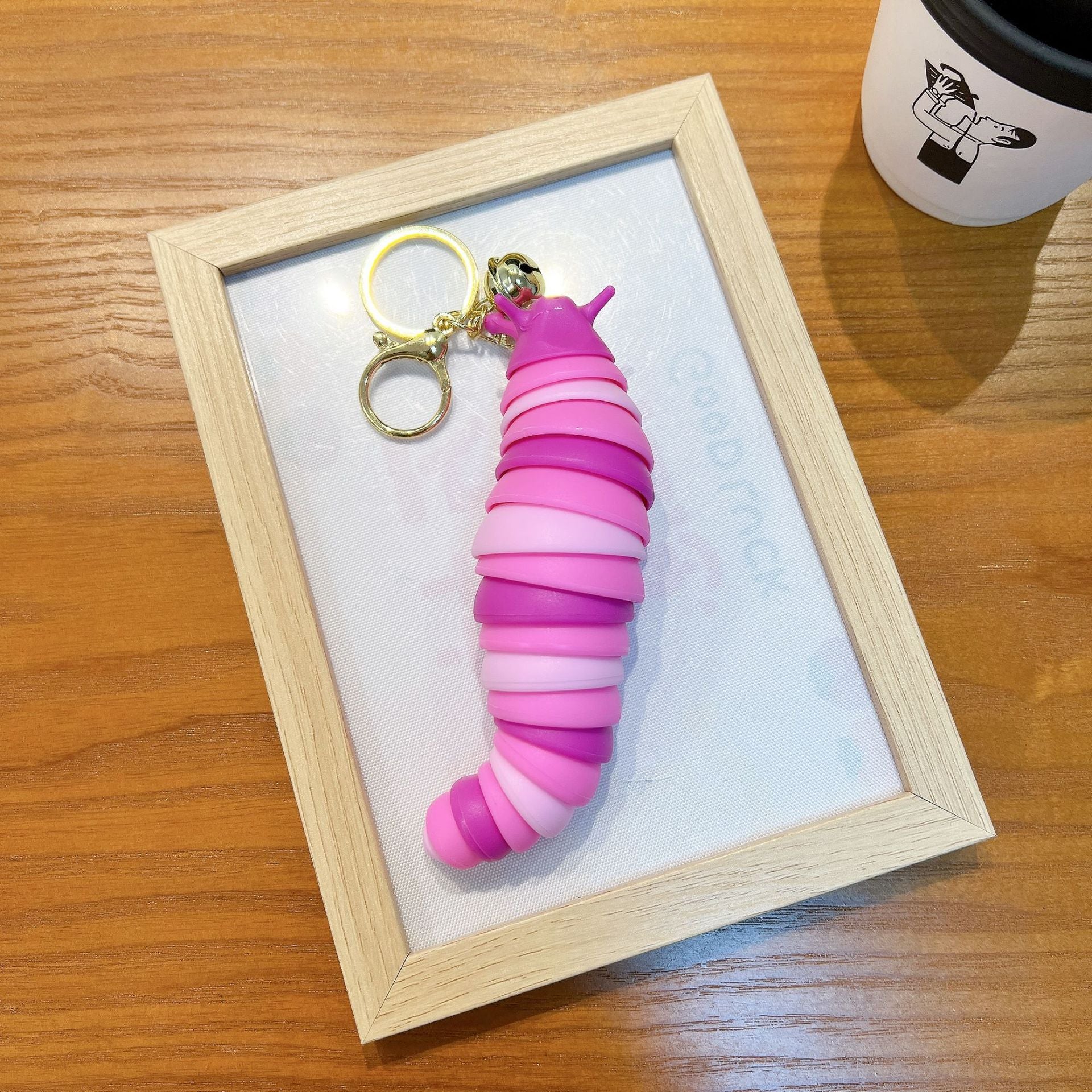 Wholesale Fingertip Toy Unzip Caterpillar Keychain Lanyard Keychain ACC-KC-WoAn005